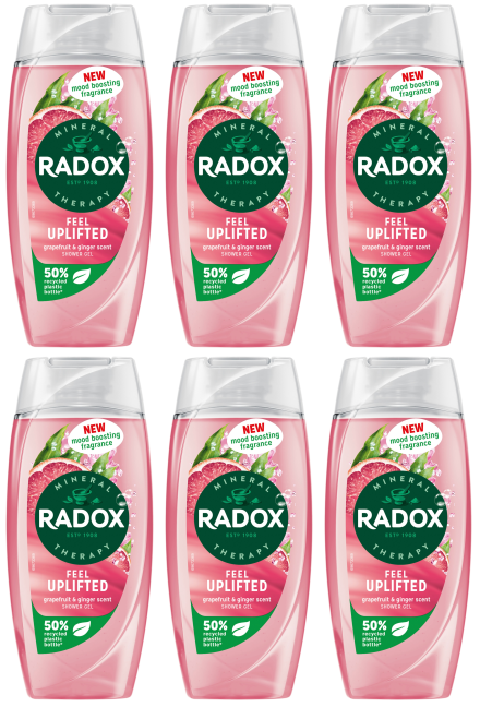 6 x Radox Shower Uplifting - 225Ml