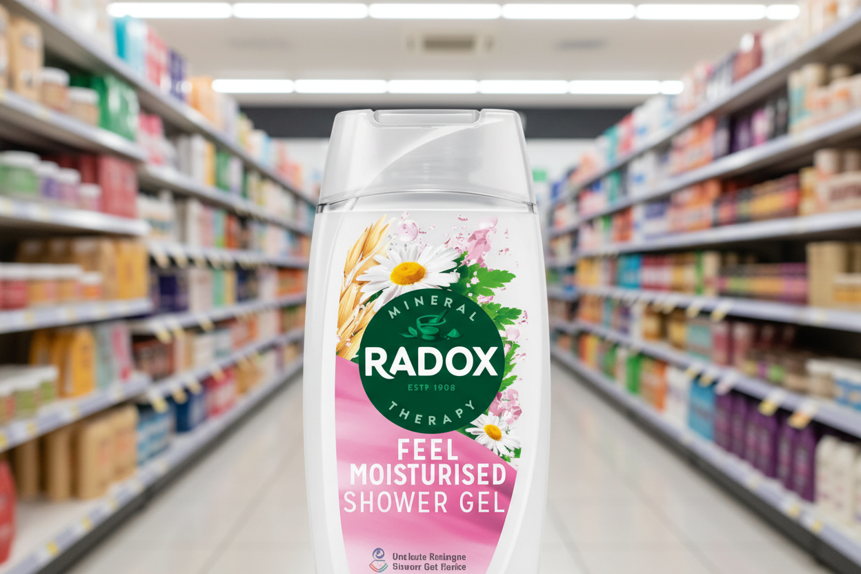 6 x Radox Mineral Therapy Body Wash Feel Moisturised 225 Ml