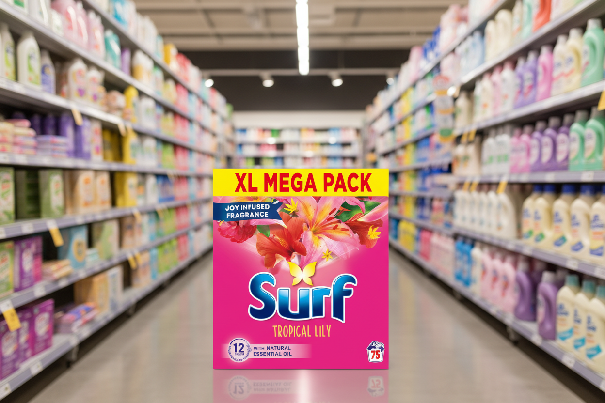 Surf Powder Tropical 75 Wash - 3.75KG