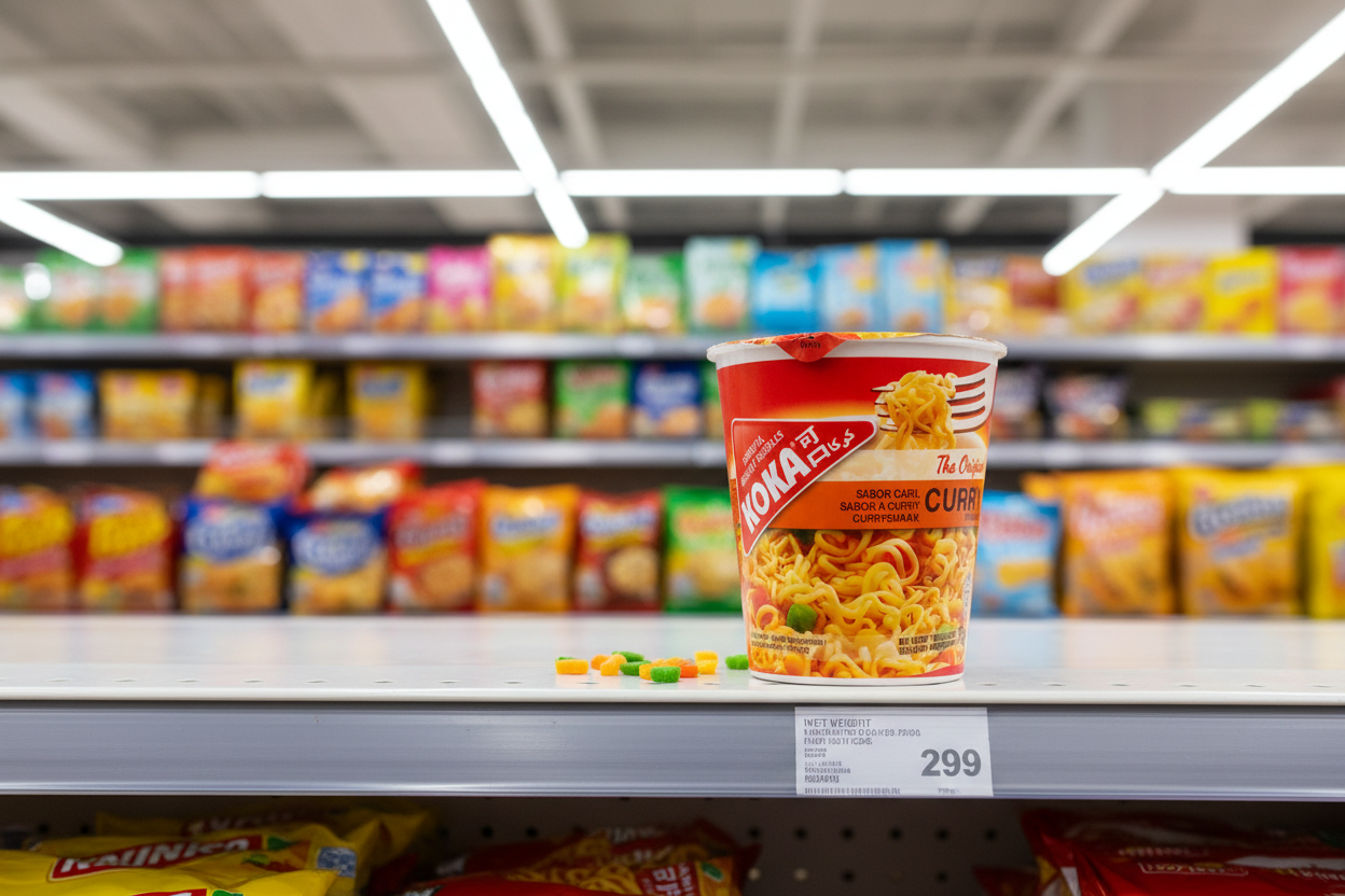 10 x Koka Pot Noodles Curry 70G