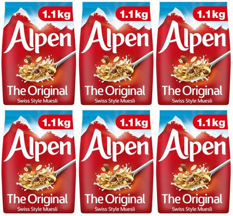 6 x Alpen Muesli Original 1.1Kg
