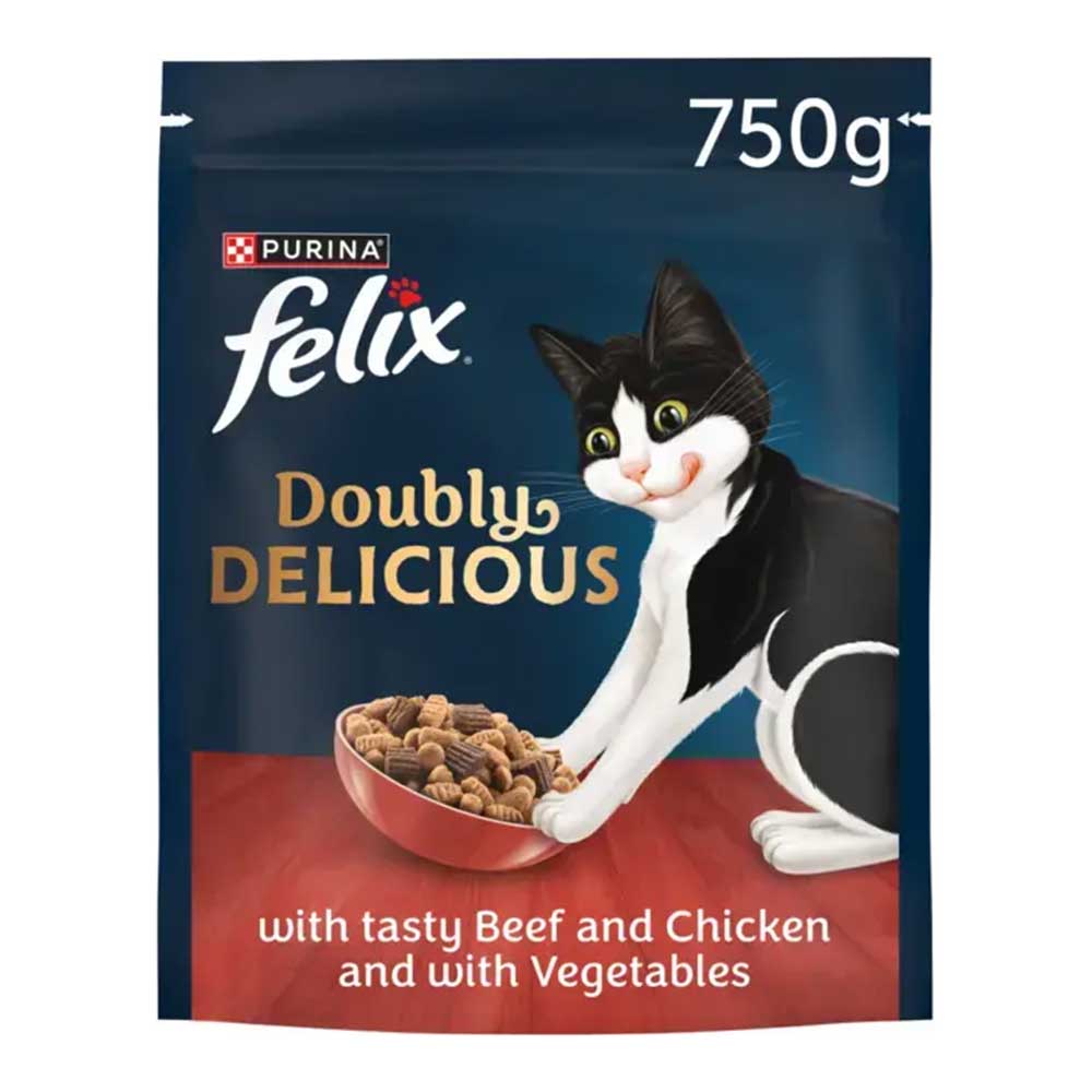 4 x Felix With Tasty Beef And Chicken And With Vegetables 750G