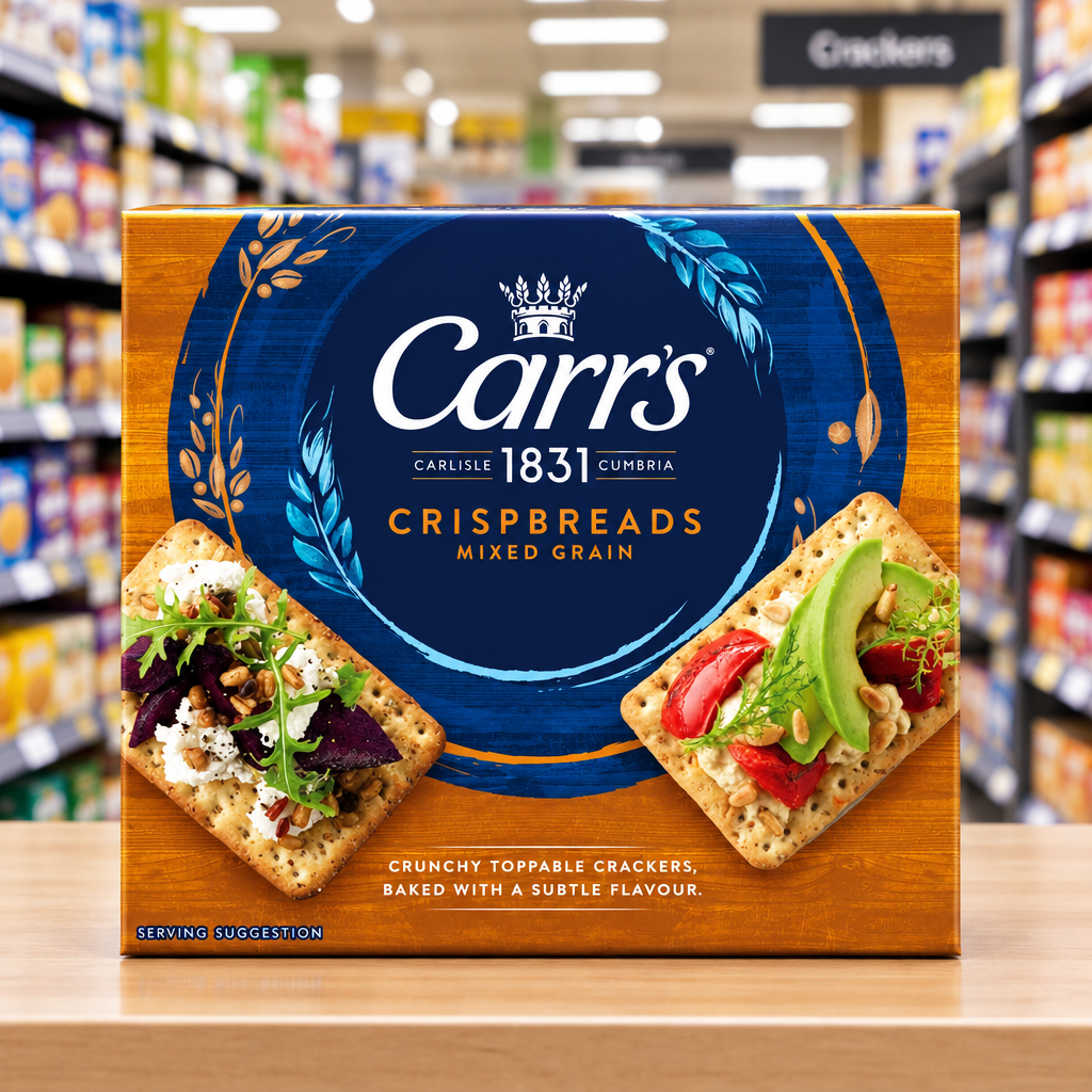 6 x Carrs Crispbreads Mixed Grain 5Pk 190Gm