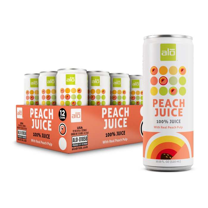 12 x ALO Peach Juice with Pulp - 320ml