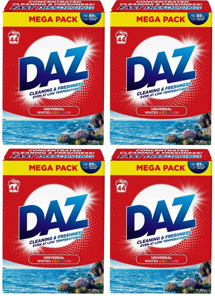4 x Daz Powder 44 Wash - 2.2KG