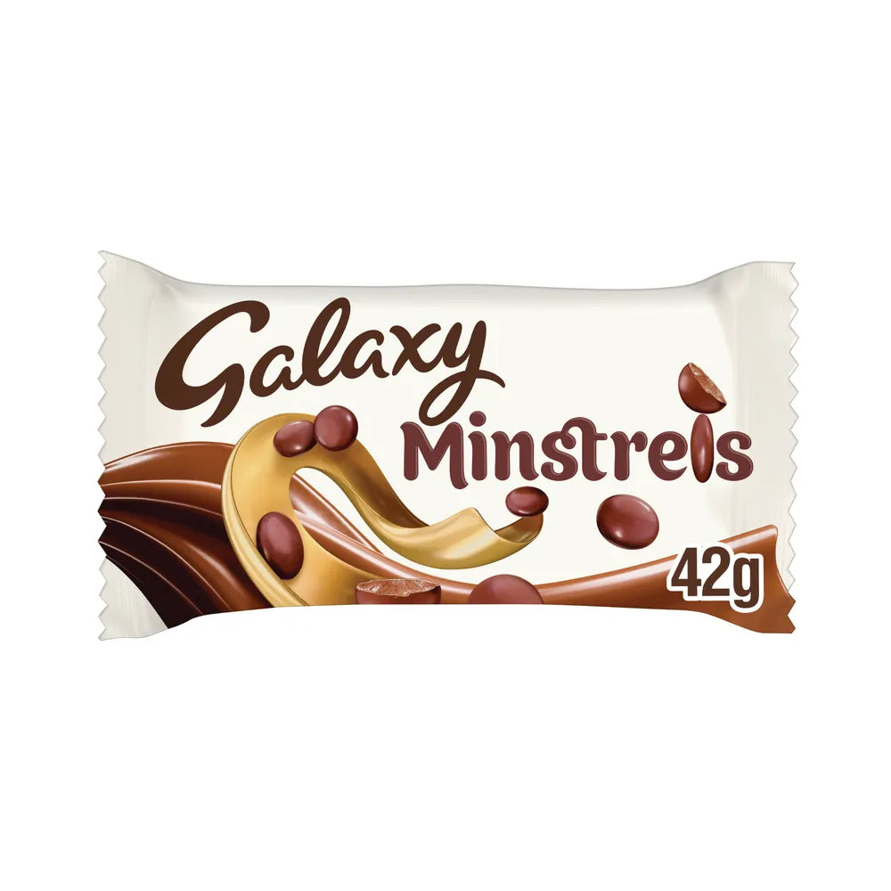 40 x Galaxy Minstrels Milk Chocolate Buttons Bag 42G