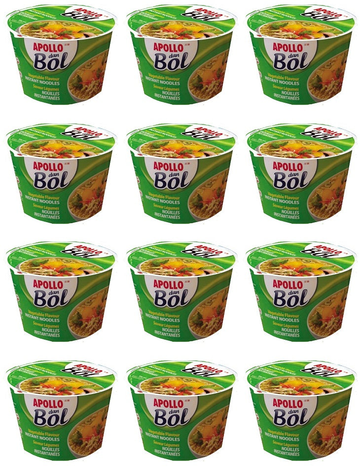 12 x Apollo Cup Noodles Vegetable - 85G
