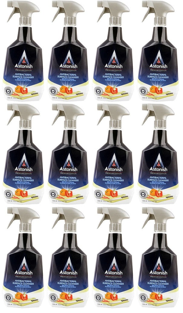 12 x Astonish Premium Antibacterial Cleanser - 750ML