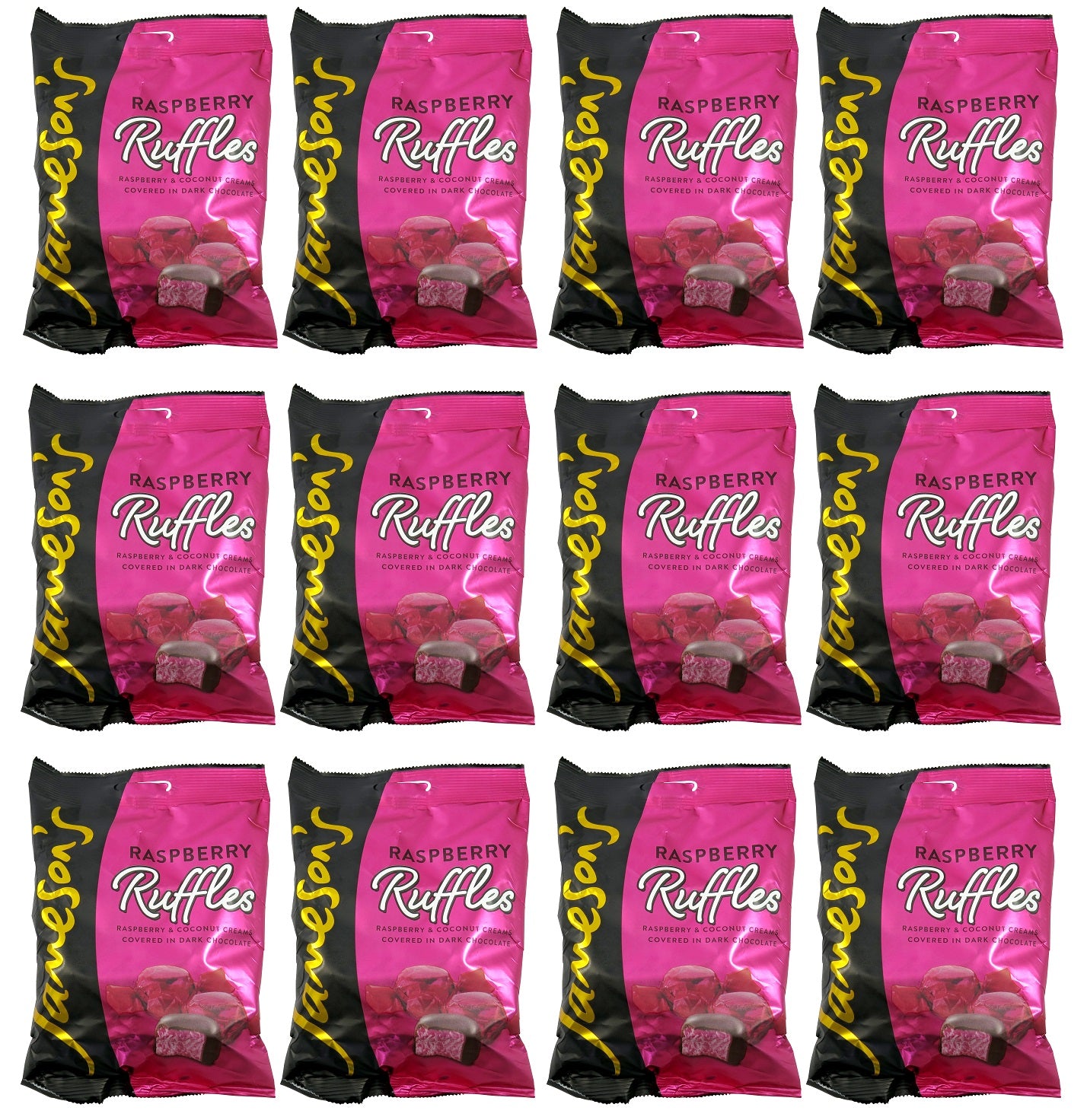 12 x Jamesons Raspberry Ruffles Bag - 135GM