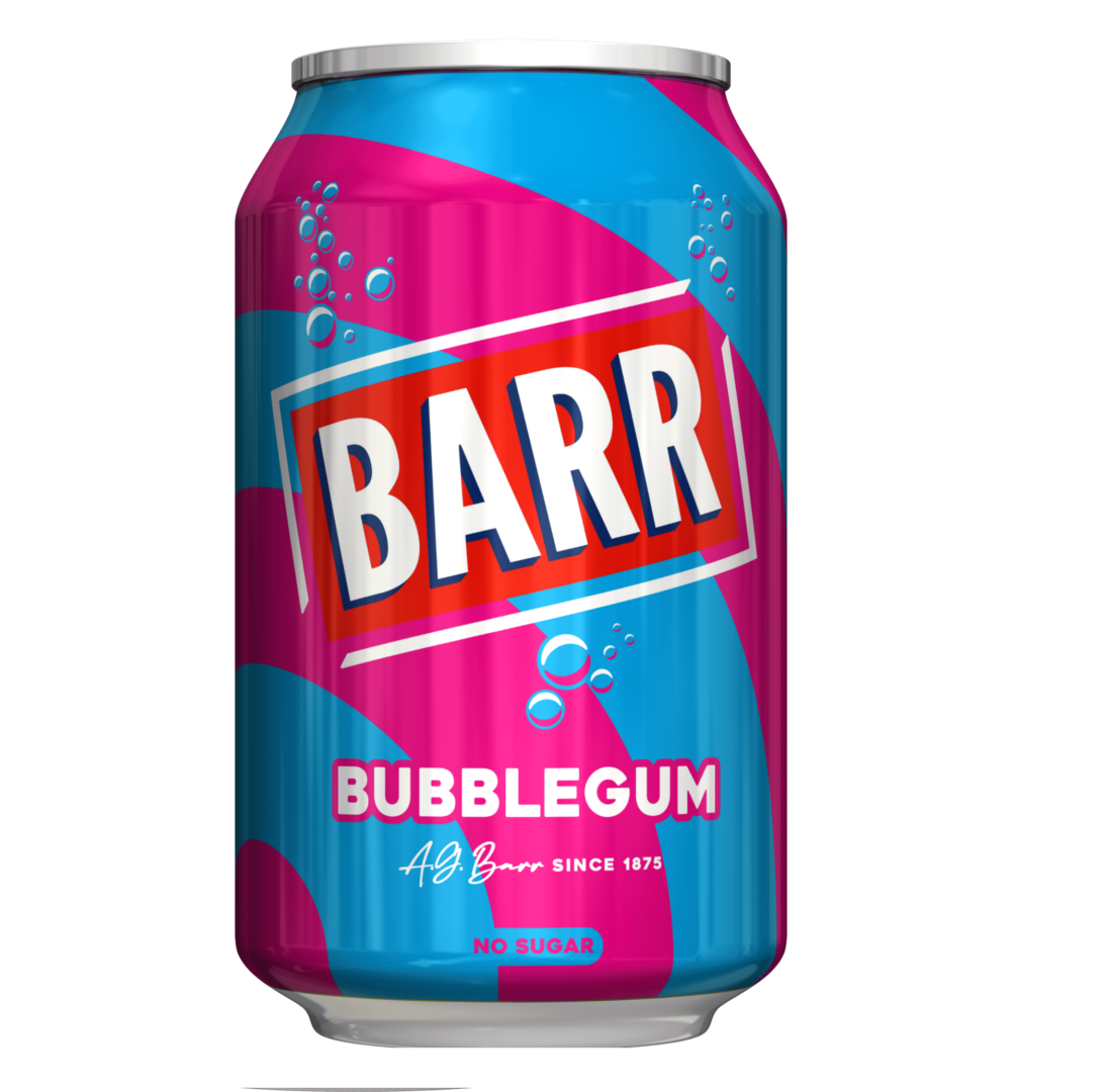 24 x Barr Bubblegum 330Ml
