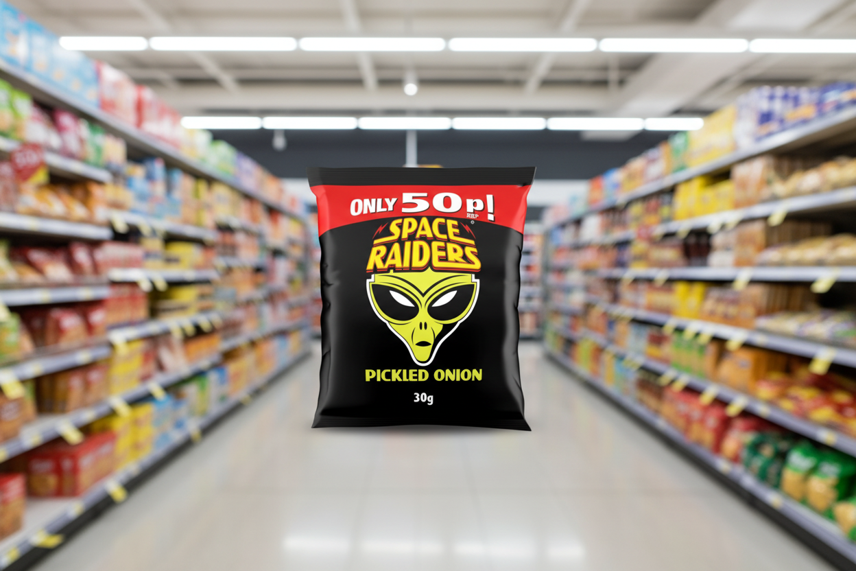 36 x Kp Space Raiders Pickled Onion - 30GM