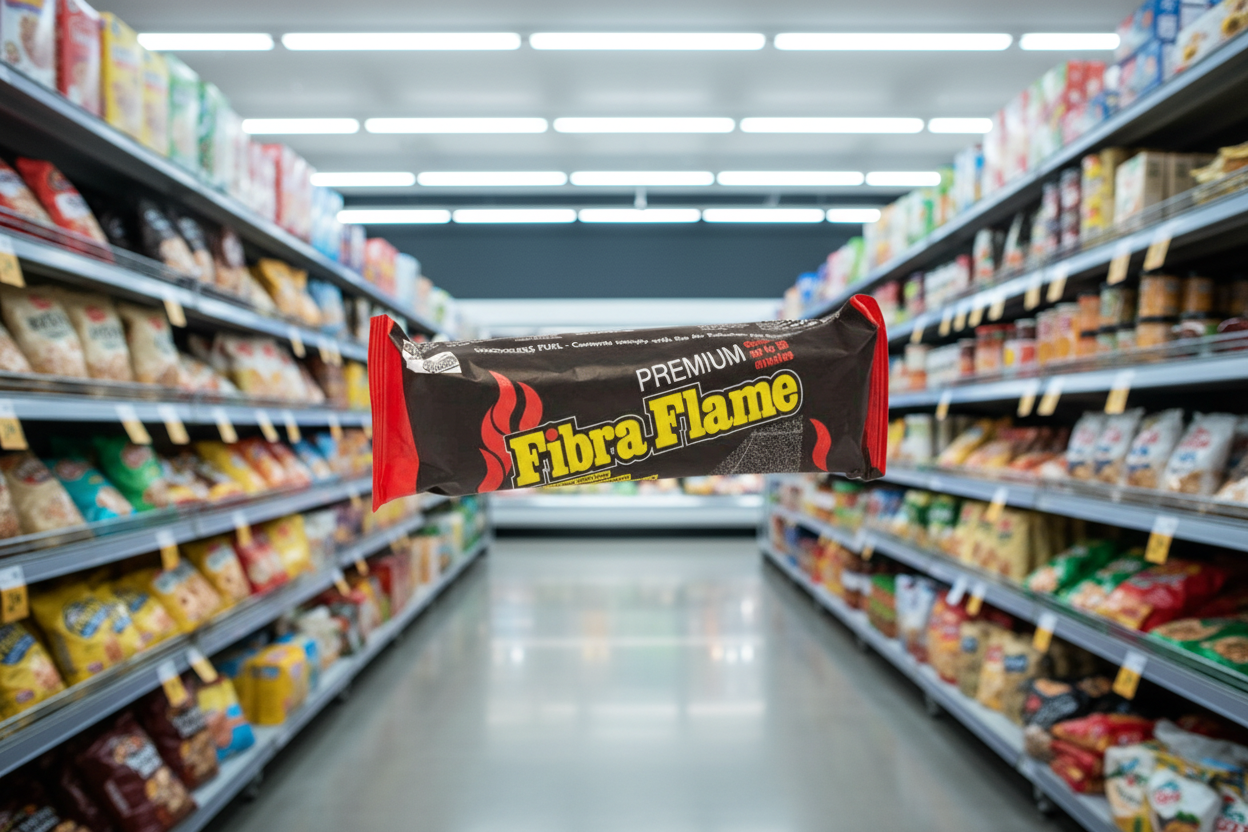 Smokeless Fire log Premium Fibra Flame