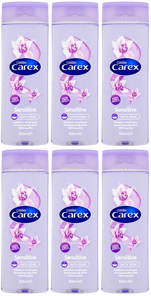 6 x Carex Bath Soak Sensitive - 500ML