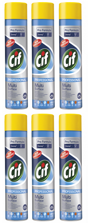 6 x Cif Pro Formula Professional Multi Surface 400Ml