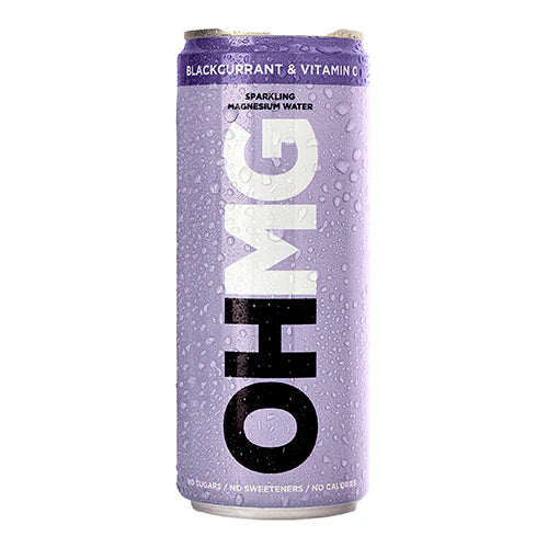 12 x OHMG Blackcurrant & Vitamin C Sparkling Water - 330ml