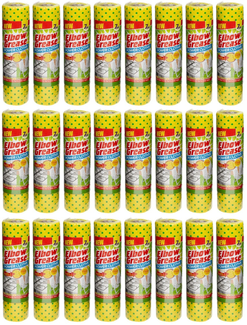 24 X Elbow Grease Power Cloths - 7 Pack