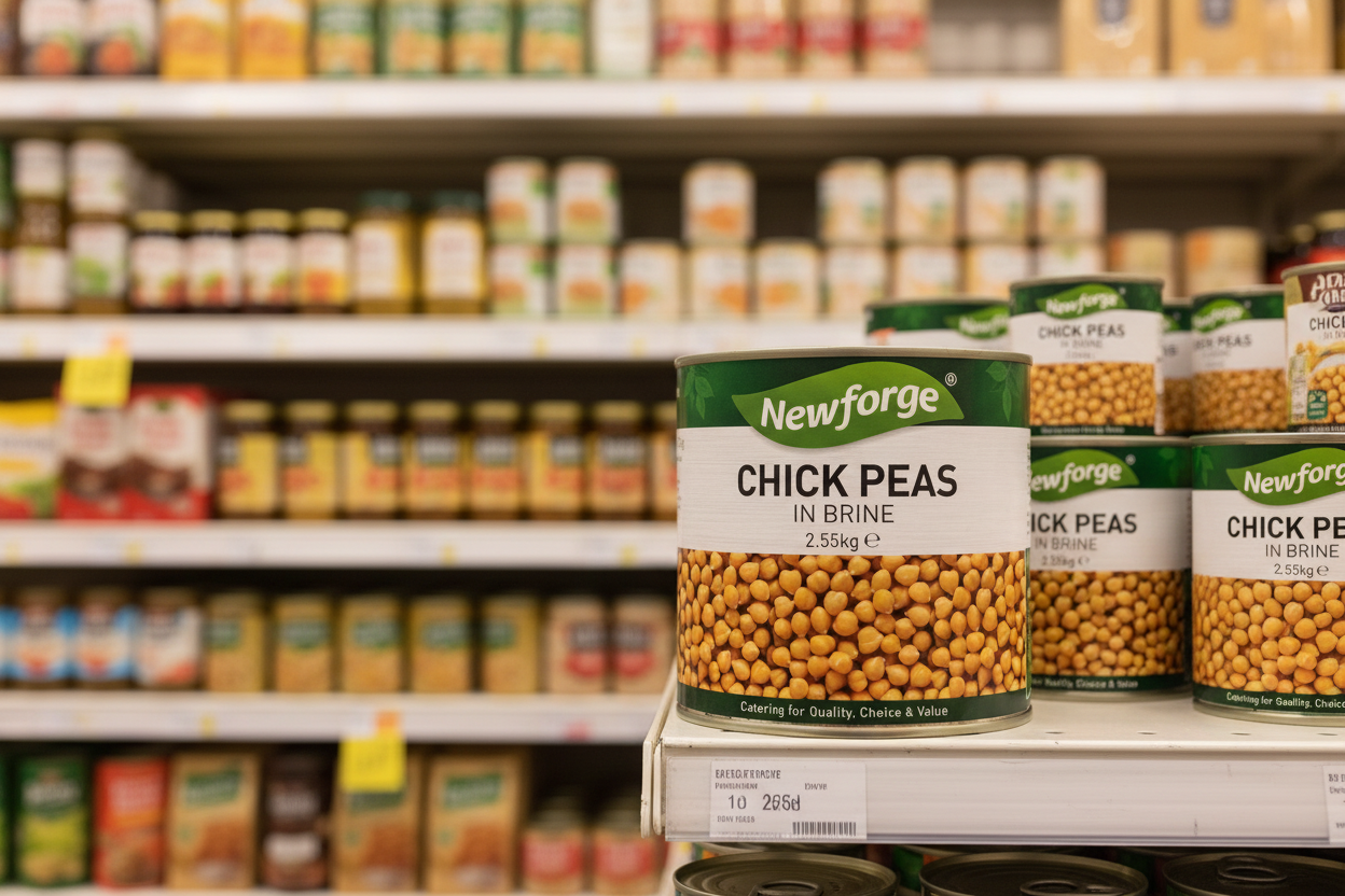 Newforge Chick Peas In Brine 2.55Kg