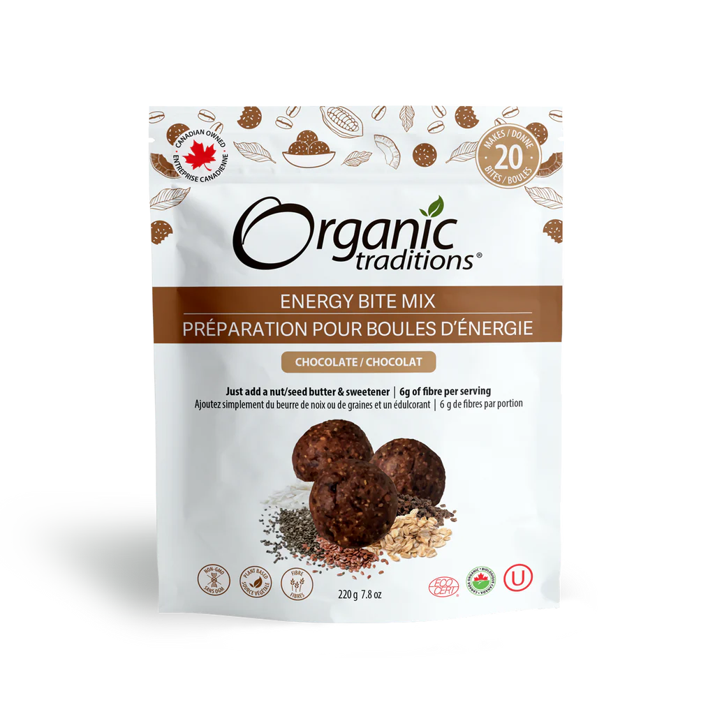 Organic Traditions Org Chocolate Energy Bite Mix - 220g