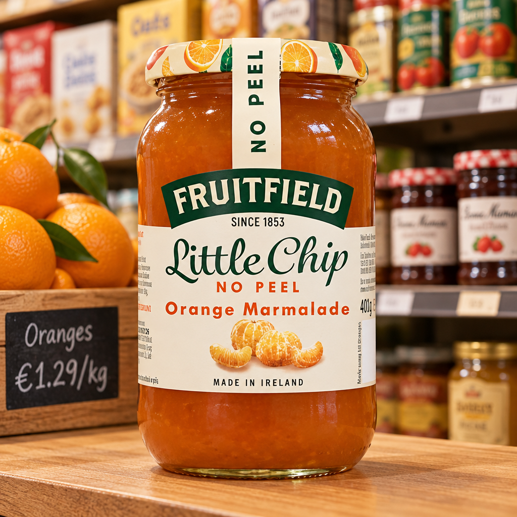 12 x Fruitfield Little Chip No Peel Orange Marmalade - 454GM