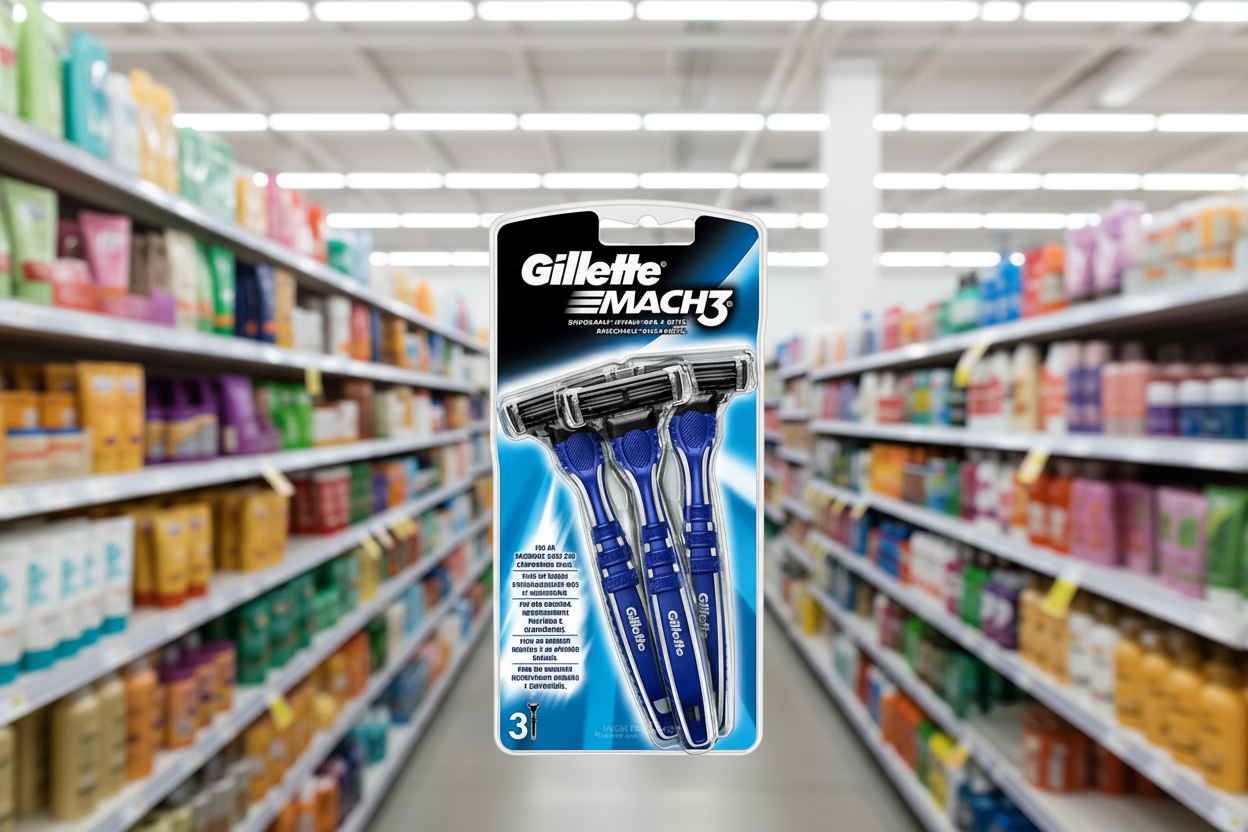 5 x Gillette Mach3 MenS Disposable Razors 3 Pack