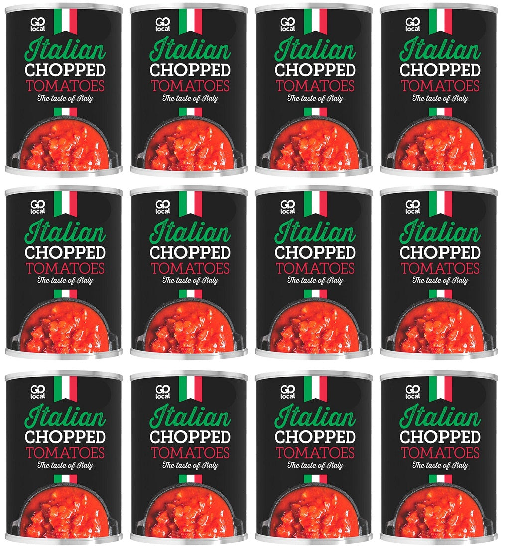 12 X Go Local Chopped Tomatoes - 400G