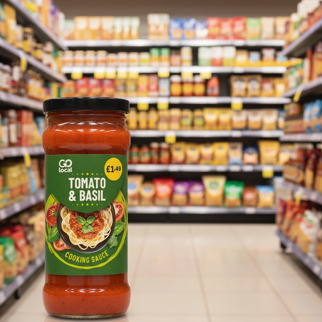6 X Go Local Tomato Basil Pasta Sauce - 350Gm