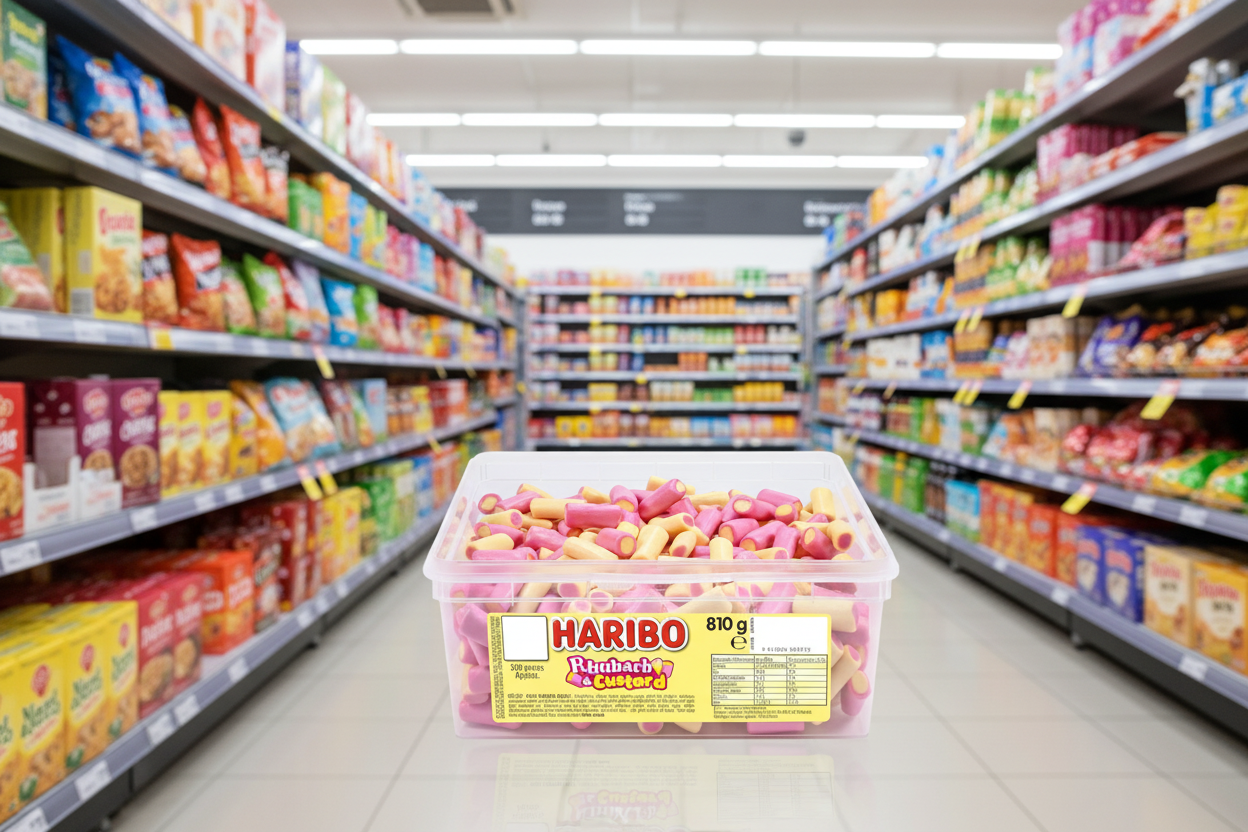 300 x Haribo Rhubarb & Custard