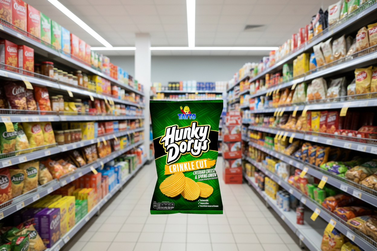 12 x Tayto Hunky Dorys Cheese & Onion - 130GM