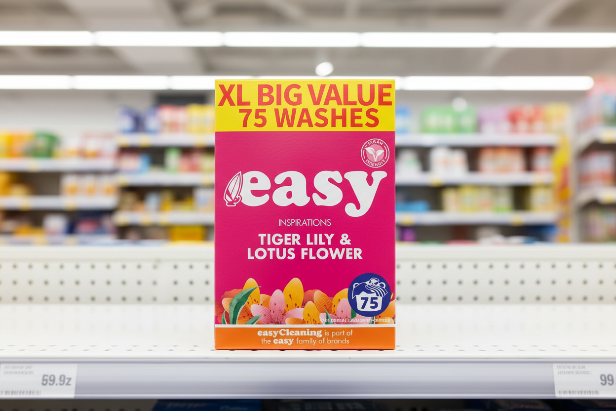 2 x Easy Washing Powder Tiger Lily 75 Wash - 5.1KG