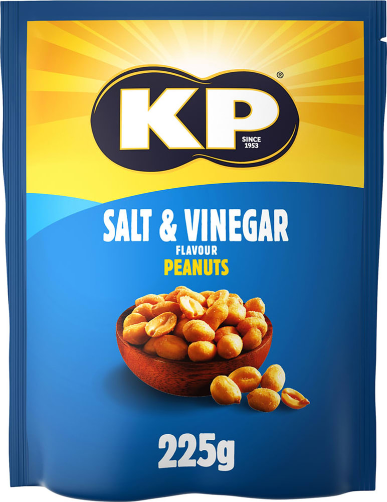 8 x Kp Salt & Vinegar Peanuts - 225GM