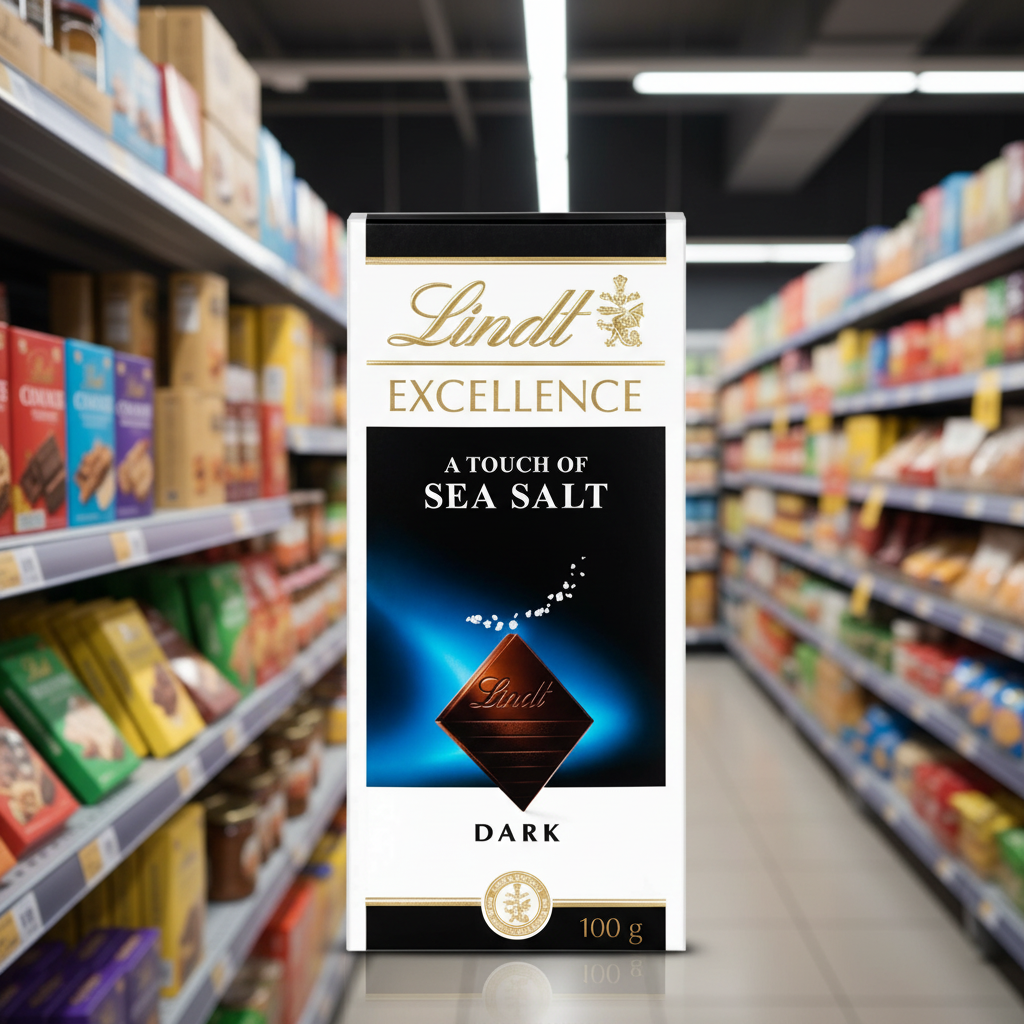 8 x Lindt Excellence Sea Salt - 100GM