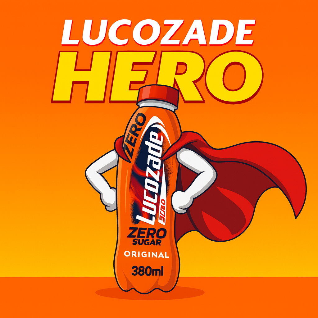 24 x Lucozade Zero Original 380ML