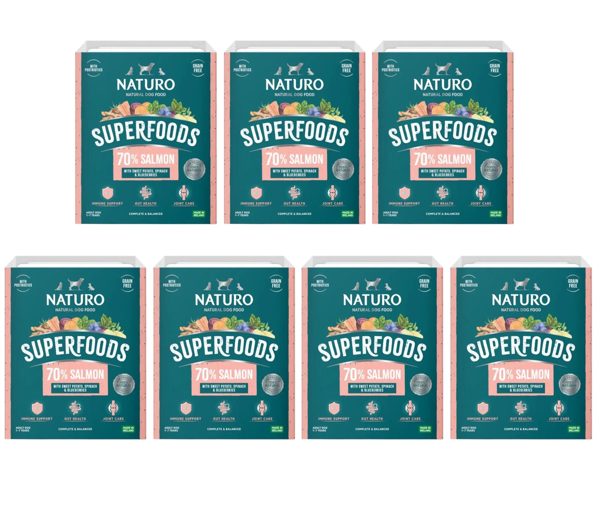 7 X Naturo Superfoods Salmon - 395Gm