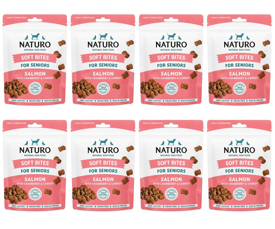 8 X Naturo Soft Bites For Seniors - 70Gm