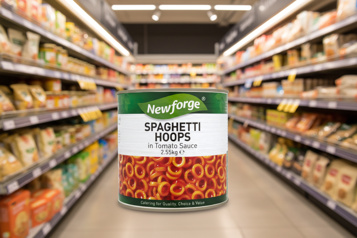 Newforge Spaghetti Hoops In Tomato Sauce 2.55Kg