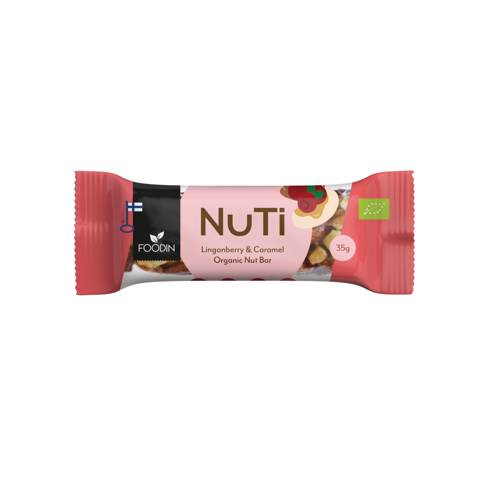 15 x Foodin NUTI Lingonberry & Cashew - 35g