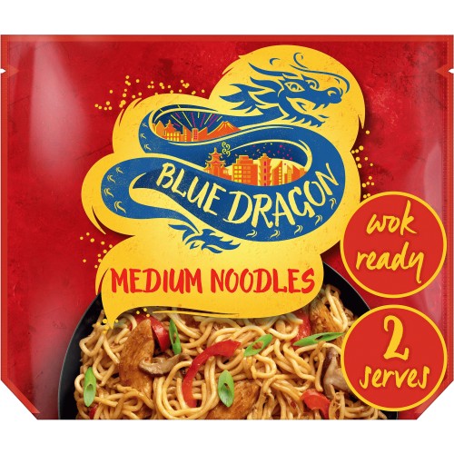 6 x Blue Dragon Straight To Wok Medium Noodles - 300GM