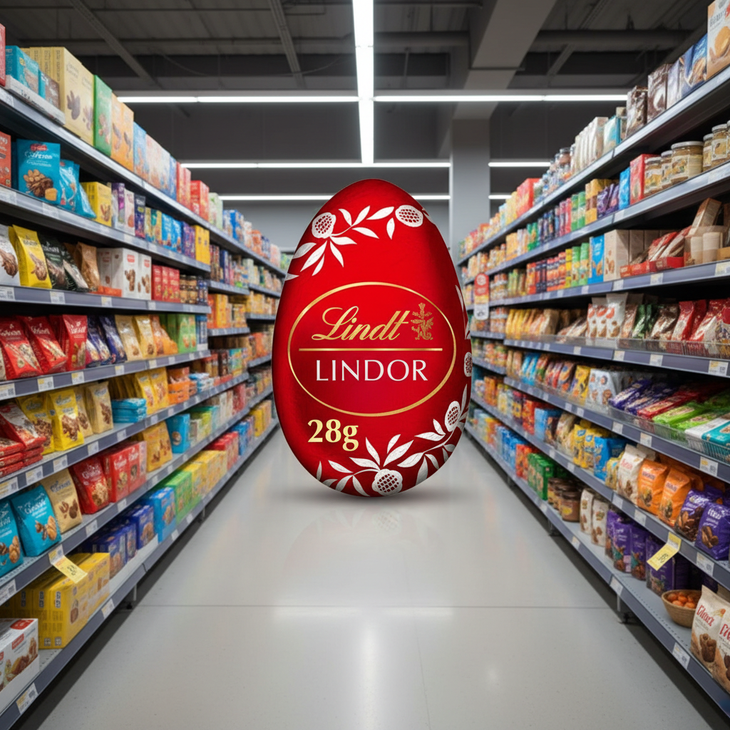 48 x Lindt Milk Chocolate Lindor Filled Egg - 28GM