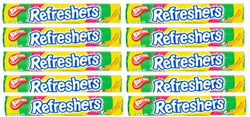 10 x Barratt Refreshers Rolls 36G