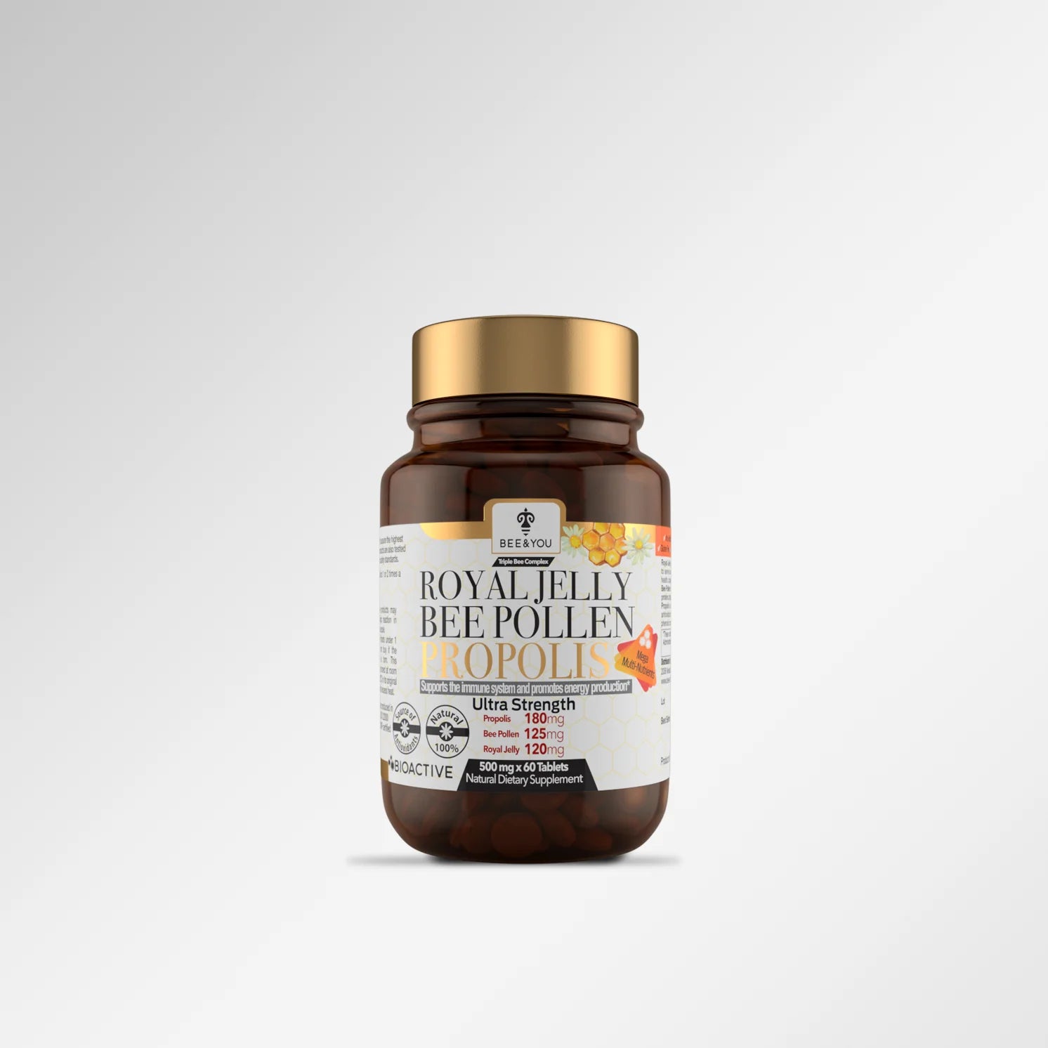 Bee&You Royal Jelly Propolis Bee Pollen Tabs - 30g