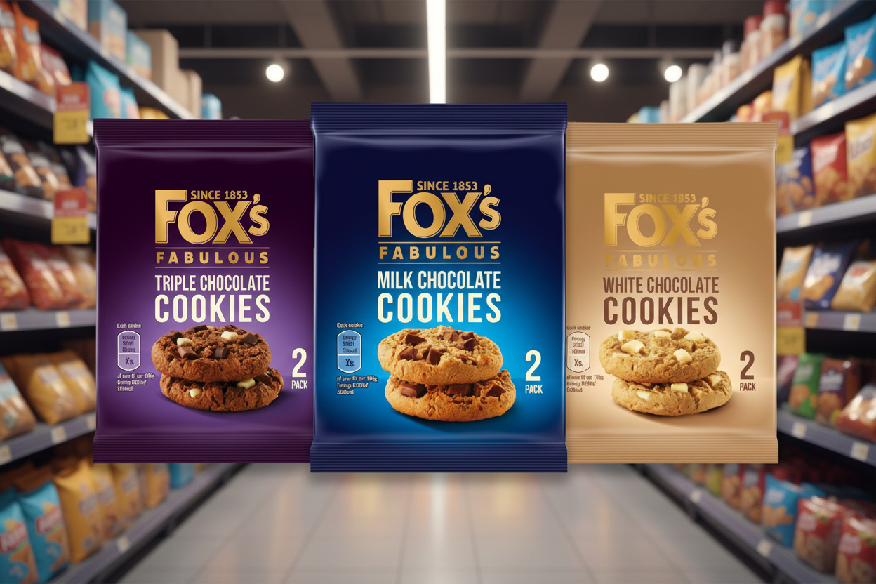 48 x Fox Chunkie Chocolate Cookie Mixed Twin Pack