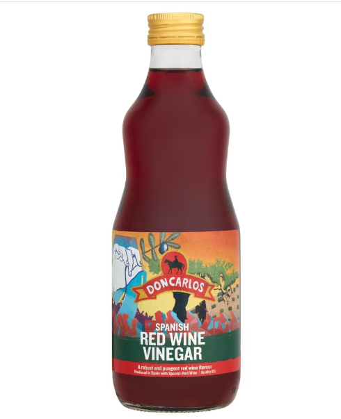 6 x Don Carlos Finest Spanish Red Wine Vinegar 500Ml