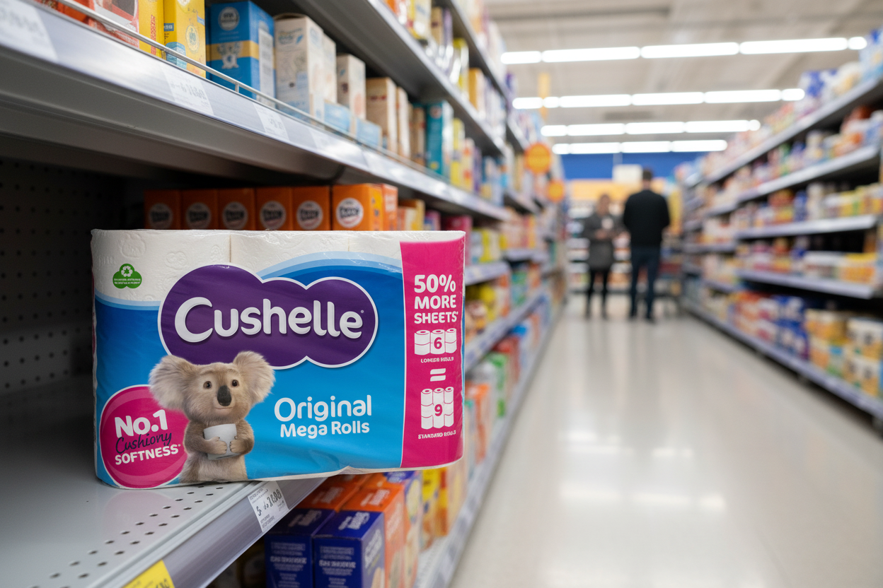 Cushelle Original Toilet Rolls 12 Mega Rolls 50% More Sheets