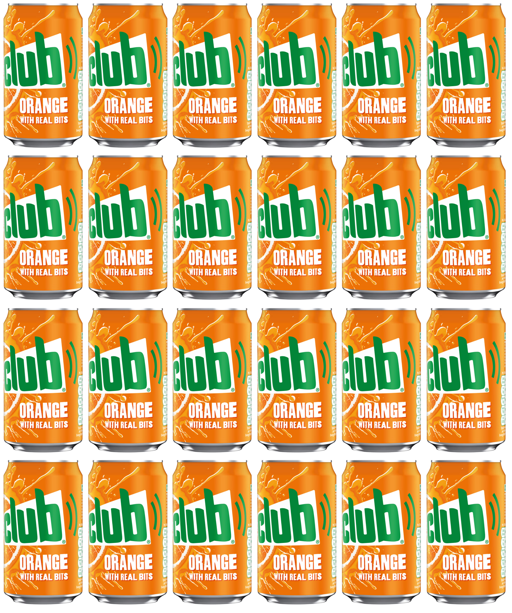 24 x Club Orange With Real Bites 330Ml