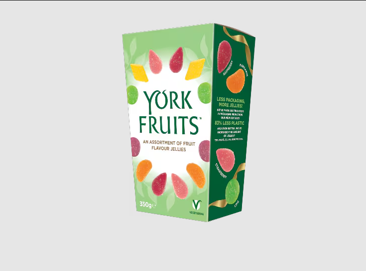 6 x York Fruits An Assortment Of Fruit Flavour Jellies 350G