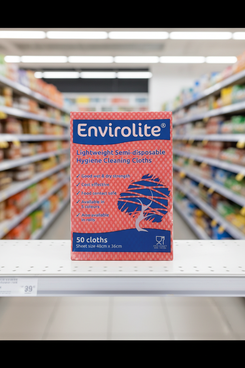 10 x Envirolite Red Cloth 50Pk