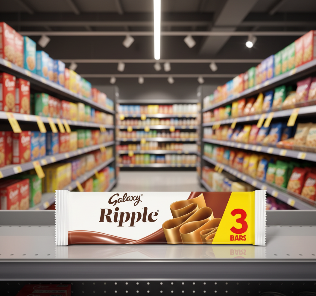 29 x Galaxy Ripple Milk Chocolate Snack Bars Multipack 3X30G