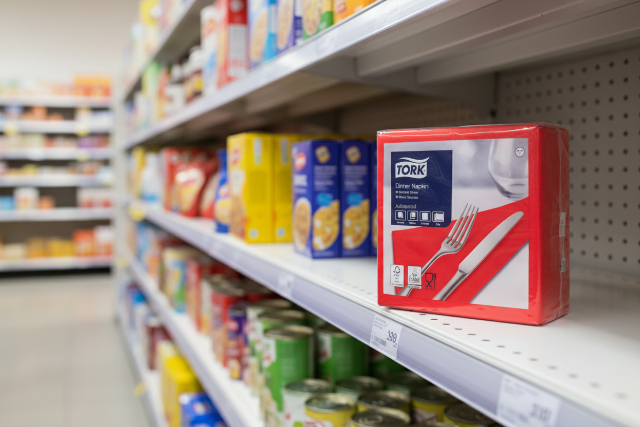 Tork Dinner Napkin Red 2Ply 150Pk