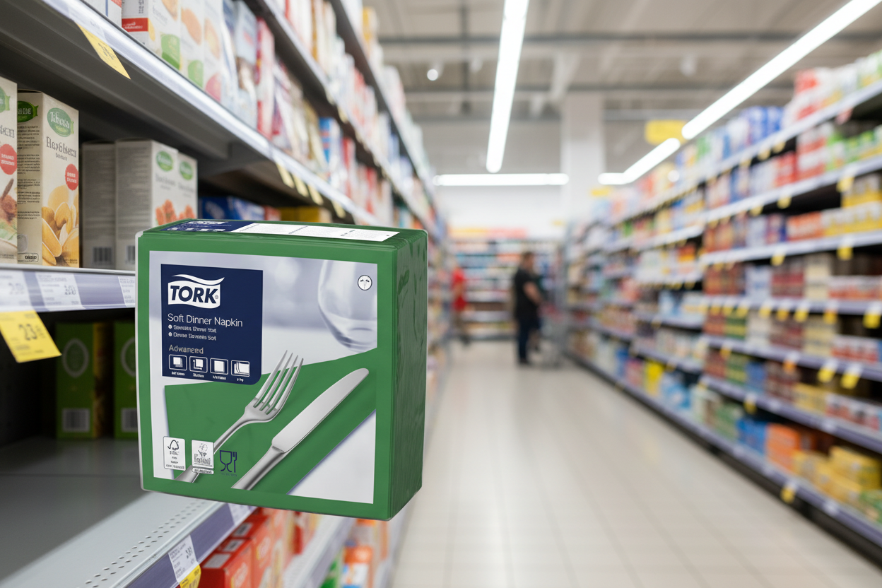 Tork Dinner Napkin Dark Green 2Ply 150Pk