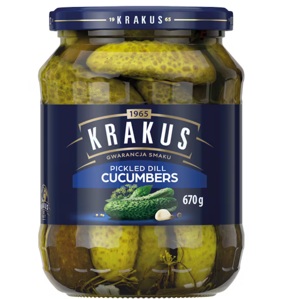 Krakus Pickled Dill Cucumbers - 670g